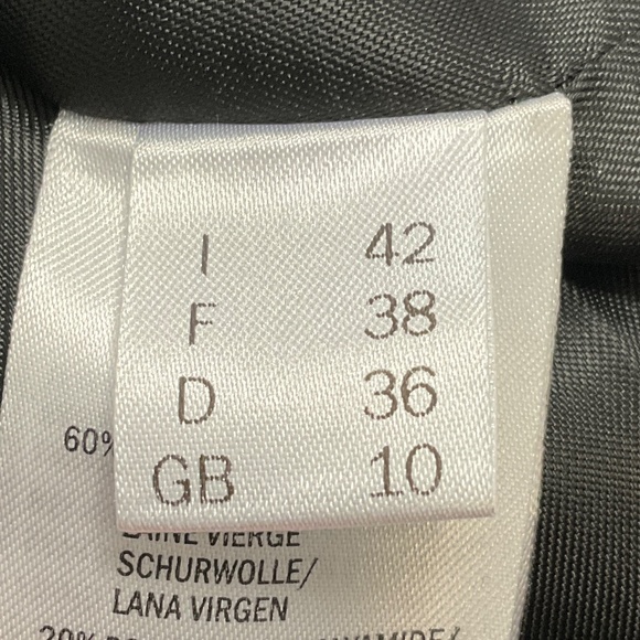 ANTONELLI FIRENZE BLACK / WHITE FIUME WOOL COAT - Picture 5 of 6